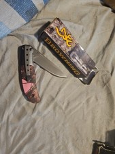 Browning Model 799 Knife Pink Camo Brand New In Box