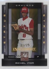 2008 Donruss Elite Extra Edition Status Gold Die-Cut 21/25 Michael Ynoa 1g4r