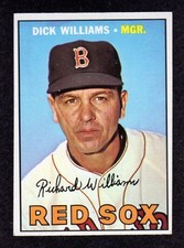 1967 Topps #161 Dick Williams Boston Red Sox Manager HOF Baseball Card EX+ 1967 Topps #161 Dick Williams Boston Red Sox Manager HOF Baseball Card EX+