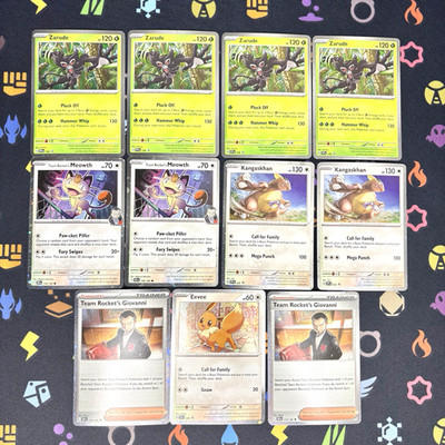 Pokemon TCG Cosmos Holo Black Star Promo Team Rocket Eevee Meowth Giovanni 11x