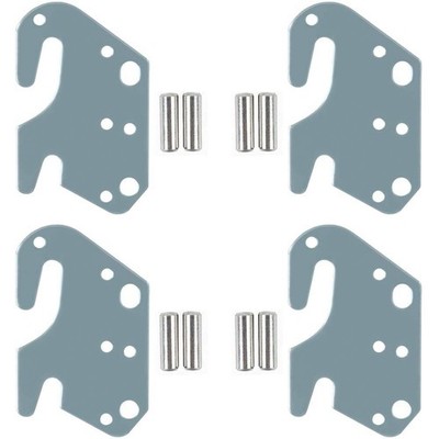 CAFORO Universal Wood Rail Hook Plates for Frame Bracket Headboard Footboard ...