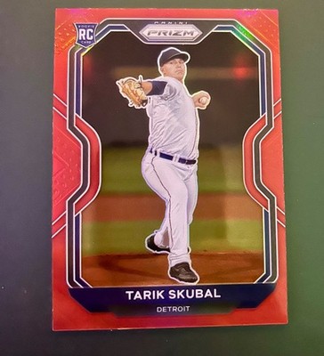 2021 Panini Prizm Tier III Tarik Skubal Rookie Red Prizm RC #236