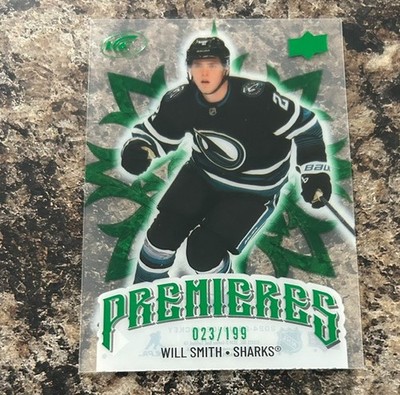 2024-25 Upper Deck Ice Premieres Will Smith Emerald Green /199 Rookie RC #248
