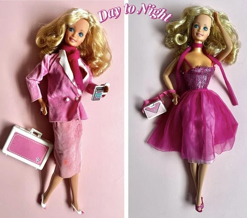 🤍 Barbie 🤍 1984 Vintage Day To Night Doll with Accessories #7929