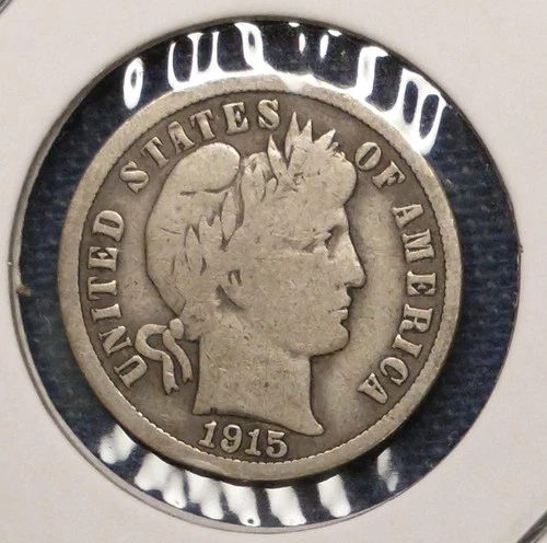 1915 BARBER DIME -- nice Very Good (VG)