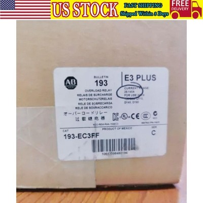 193-EC3FF AB New E3 Plus 28-140 A Overload Relay 193EC3FF US Free Tax