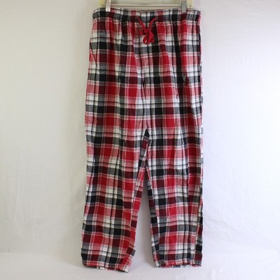 College Concepts Sport Rot/Weiß/Schwarz Kariert Muster Pyjama Hose Herren Eu L