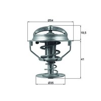 Thermostat KüHlmittel Mahle TX 164 82D FüR Ford KA