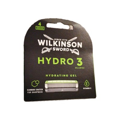 Wilkinson Sword Hydro 3 Rasierklingen Herren Carbon beschichtet 4er Pack Nachfüllpack Neu in OVP! 