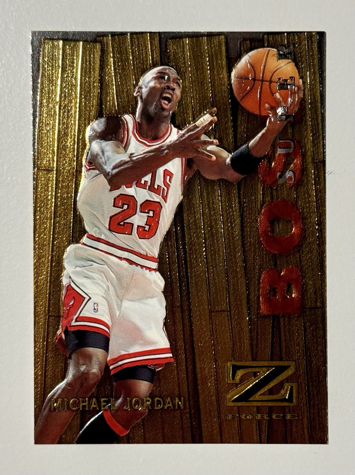 1997-98 Skybox Z-Force - Super Boss Michael Jordan #10 SB Embossed
