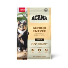 ACANA Dry Cat Food for Seniors Senior Entrée Chicken Turkey and Duck 4lb Bag 7.91 per pound