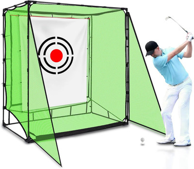 Automatic Golf Hitting Cage with Ball Return - Indoor/Outdoor Practice Net 6.6x3