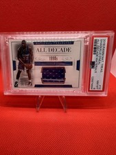 Shaquille O'Neal Game Used Patch PSA 8 National Treasures  2016 34/99