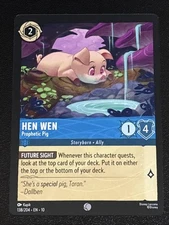 Disney Lorcana Whispers in the Well Hen Wen-Prophetic Pig 138/204 NM