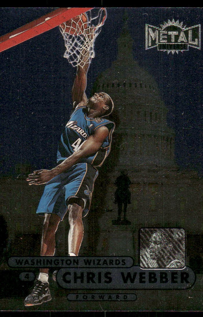 1997-98 Metal Universe Chris Webber #37 Washington Wizards