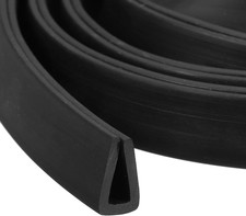 U Channel Edge Trim, 6.6ft Length Rubber Guard Seal Strip Edge Protector Flat...