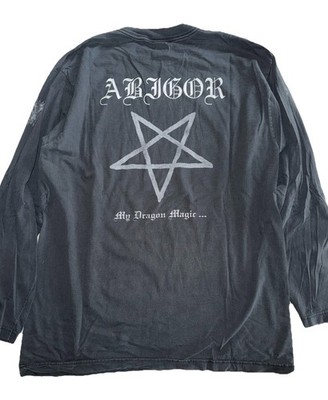 Vintage 1997 ABIGOR Black Metal Band Longsleeve Shirt XL
