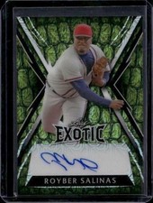 2023 Leaf Exotic #BA-RS2 Royber Salinas Base Autographs Mojo Alligator #/5