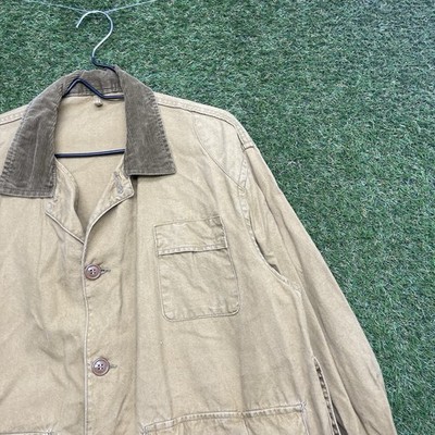 Vintage AMERICAN FIELD Hunting Jacket Mens Large Brown Hettrick