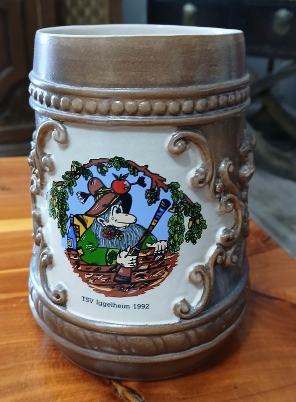Vintage TSV Kreuzwertheim 1992 Monkey German Mug/Stein 