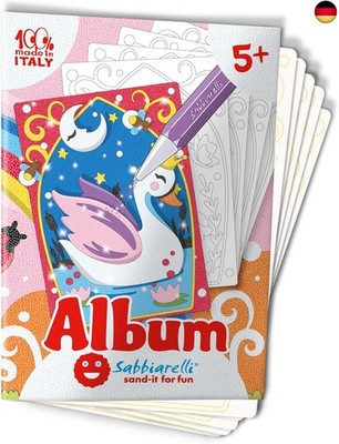 Sabbiarelli Sand-it For Fun - Album Die magische Welt mit 5 Aufklebern mit