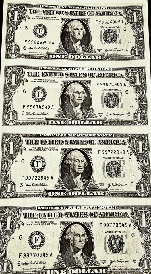 Large Collection Of U.S. Sheet Currency - Image 3 of 4