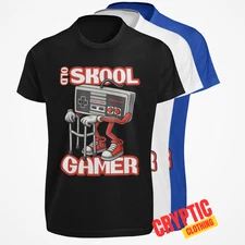 Old Skool Gamer T-SHIRT Atari Nintendo Amiga Playstation X BOX 80s 90s Gaming