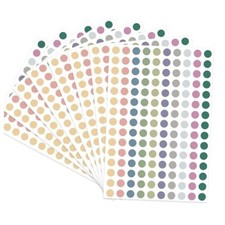 Dot Stickers - 3/8 Inch Morandi Circle Stickers, 3000 Pcs Self-Adhesive Color