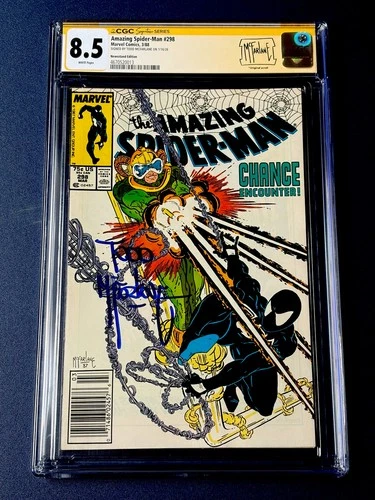 Amazing Spider-Man #298 CGC 8.5 Newsstand Signed McFarlane 1st Eddie Brock Venom