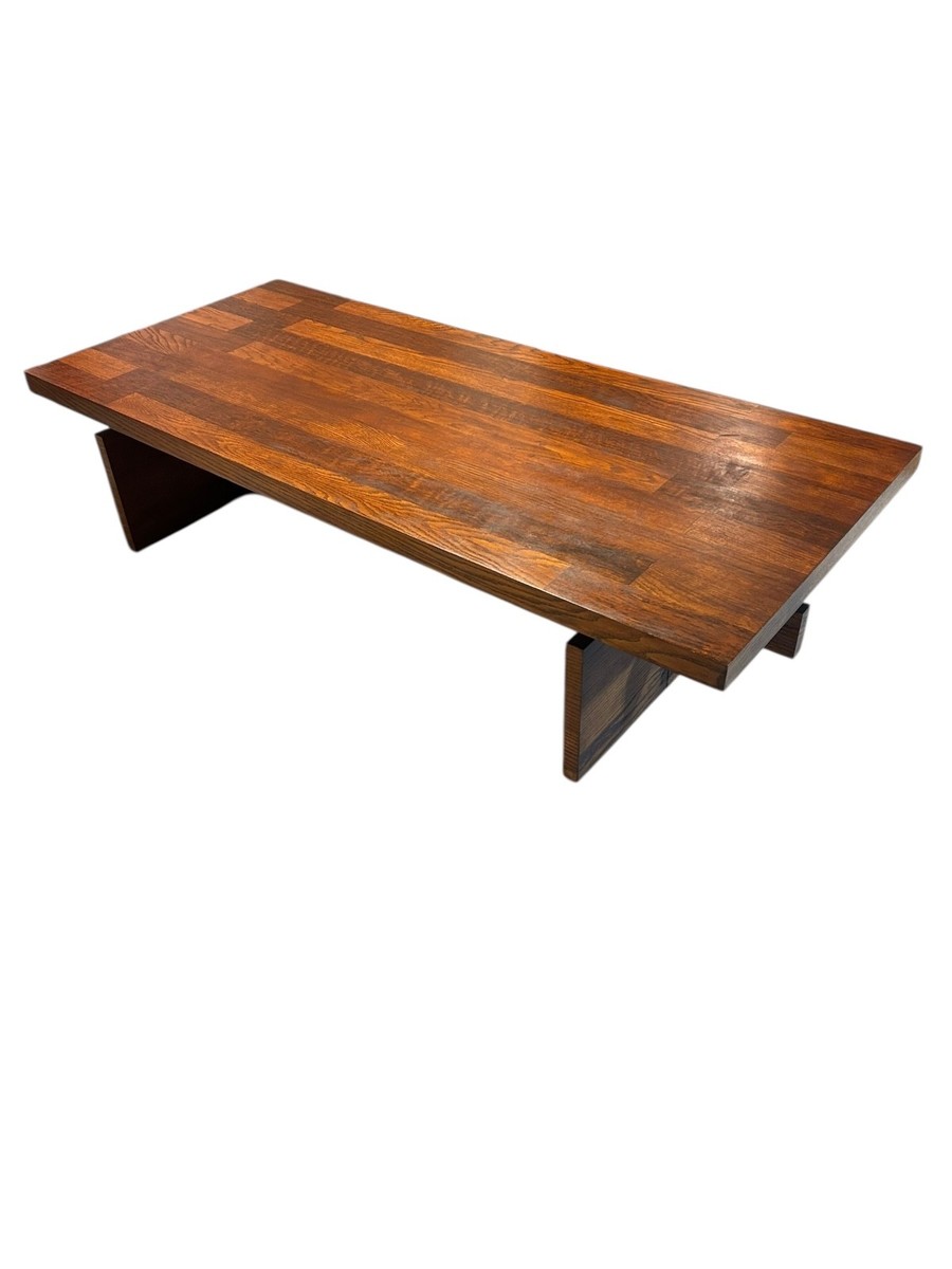Large Mid Century Modern Lane Brutalist Oak Coffee Table | eBay