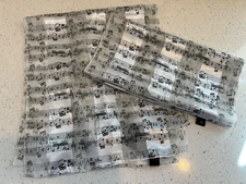 2 New w/Tags  MUSICAL THEME Scarf Lot  Music Staff Notes Lightweight  13" x 58"
