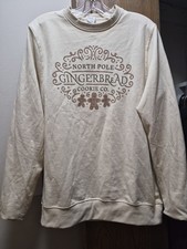 Celebrate It Gingerbread Sweatshirt Women's Size Medium
