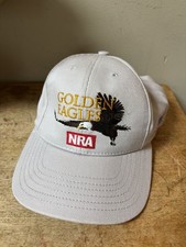 NRA Golden Eagles Baseball Cap Hat Made In USA Adjustable American Flag USA