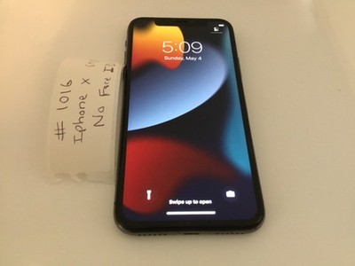 おすすめ iPhone X64GB スペースグレイ B 100% iPhone X 64 GB SIM