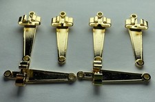 6 Gold Tone Bolo Tie Back Pieces