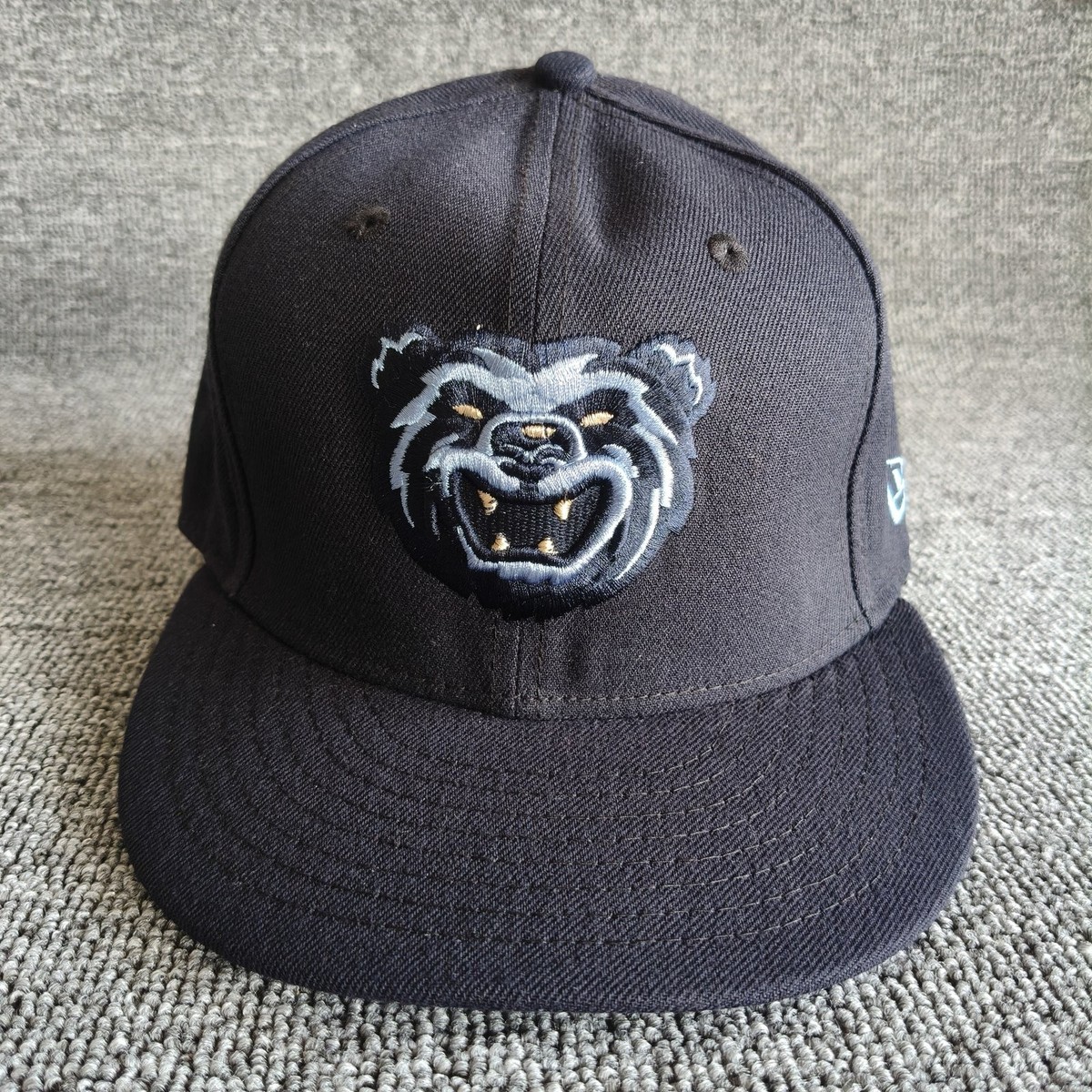 New Era 59FIFTY Black Bear Logo Fitted Cap Size 6 7/8