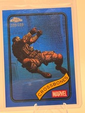2025 Topps Chrome Marvel Crossbones #42 Blue Refractor /299
