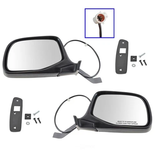 Door Mirror Set-Power Chrome 2 Piece Mirror Set TRQ MRA09122