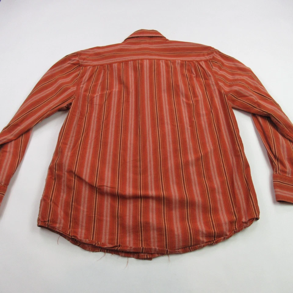 Camisa Timberland Para Hombre Mediana Manga Larga Botón Bolsillos Frontales Rayas Foto 4 de 4