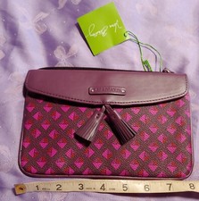NWT VERA BRADLEY TASSEL WRISTLET in PLUM STUDS
