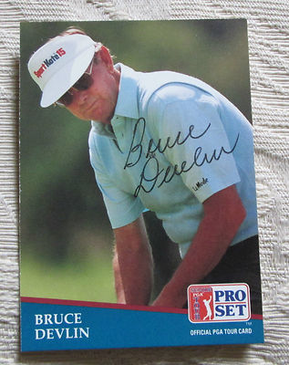 RARE BRUCE DEVLIN AUTO SIGNED TRADING CARD PGA TOUR GOLFER BLOWOUT SALE