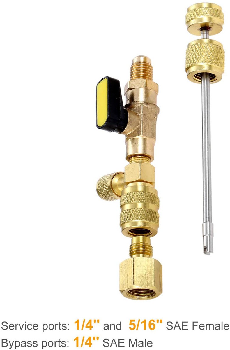 R410A R22 Valve Core Remover Installer SAE 1/4 & 5/16 Port For