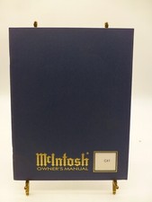MCINTOSH C41 AUDIO CONTROL CENTER ORIGINAL OWNER  S MANUAL