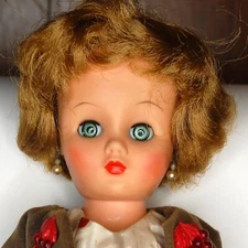 17” MISS REVLON CLONE DOLL White Red Polka Dot Dress, Slip, Coat and Shoes TLC