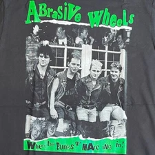 Abrasive Wheels - When The Punks Go Marching In  Black Size S-5XL Shirt AM570