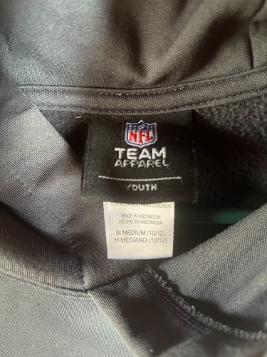 New England Patriots Hooded Gray Sweatshirt Team Apparel Youth M Hoodie Football - Picture 4 of 6