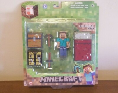 Minecraft Series Overworld Survival Pack Playset 2014 Steve