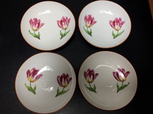 18th Century Meissen Teacup & Saucer Marcolini Period Tulip Pattern Deep Saucer - Picture 11 of 12