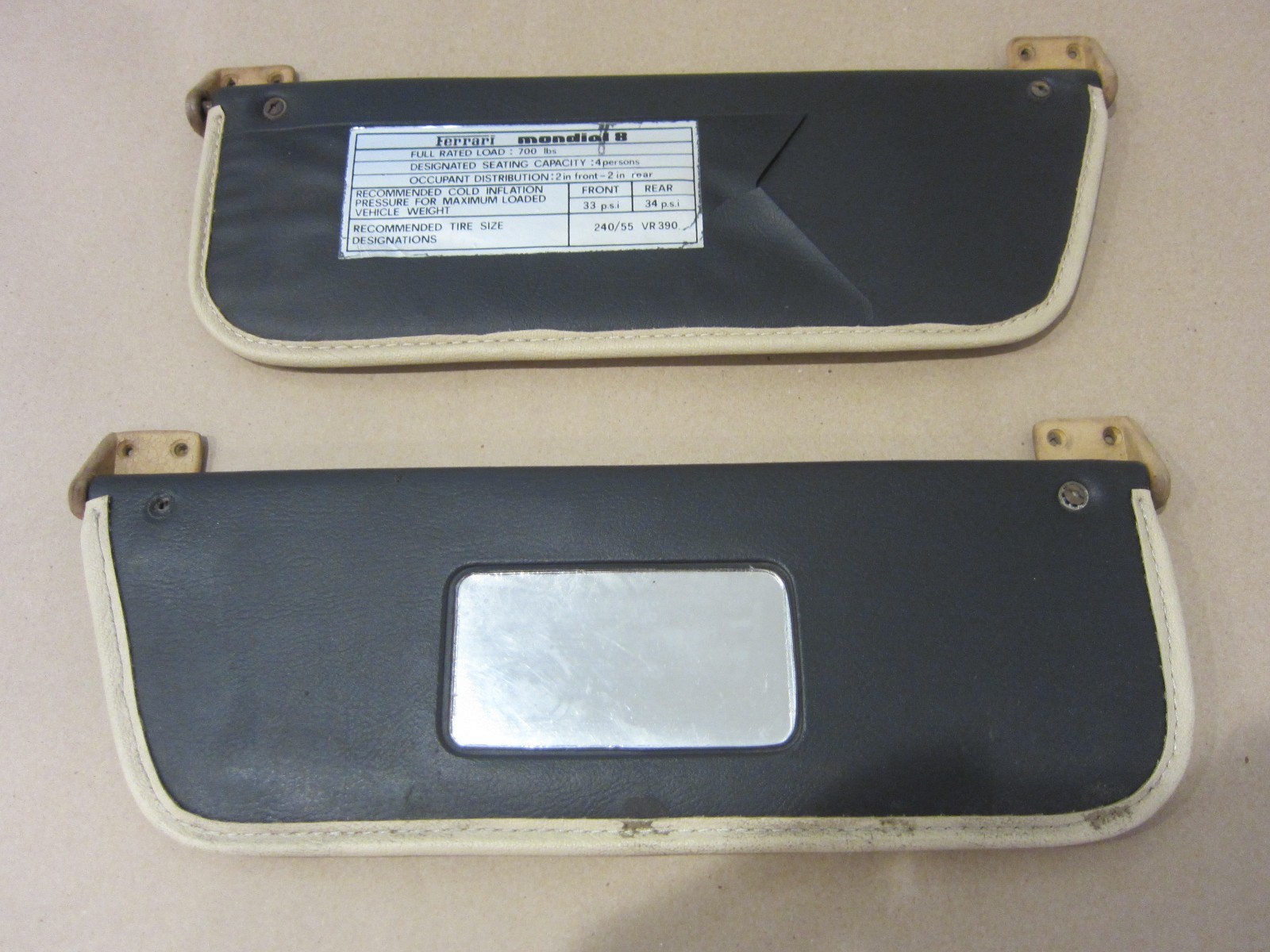 Ferrari Ferrari Mondial 8  Sun Visors Set Part # 60687200  
