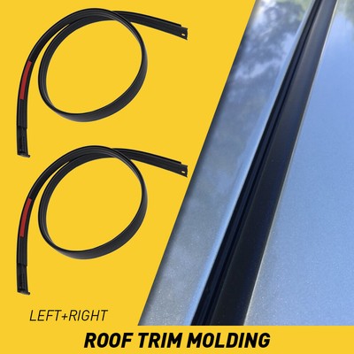 LEFT & RIGHT ROOF DRIP MOLDING For 07-21 TUNDRA CREW MAX 75552-0C060 75551-0C060